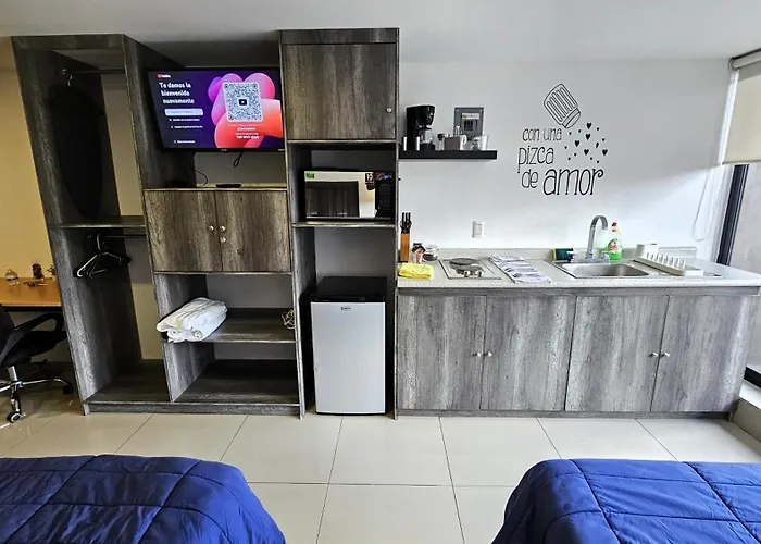 S02 Max Premium Frente Al Tec Cem Cocineta Wifi Balcon Parking Terraza Apartment Mexico City