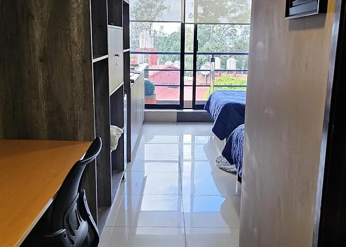 S02 Max Premium Frente Al Tec Cem Cocineta Wifi Balcon Parking Terraza Apartment